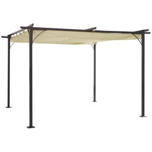 Outsunny Gazebo Pergola da Giardino per Esterno in Polieste…