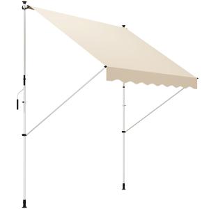 Outsunny Tenda da Sole a Bracci con Manovella, Struttura Te…