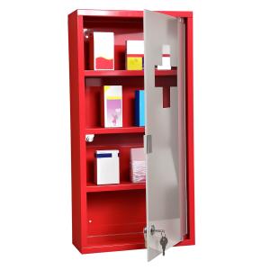 HOMCOM Cassetta Porta Medicine Armadietto Medicinali 4 Live…