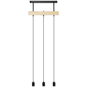HOMCOM Lampadario a Sospensione Stile Industriale con 3 Lam…