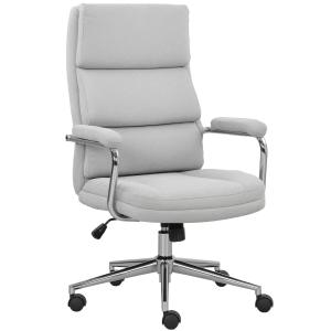 HOMCOM Poltrona da ufficio, sedia da ufficio ergonomica con…