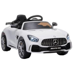 HOMCOM Macchinina per Bambini Elettrica Mercedes Benz con T…