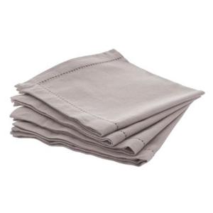 Atmosphera Cotton Napkins 40x40 Cm 4 Units Grigio