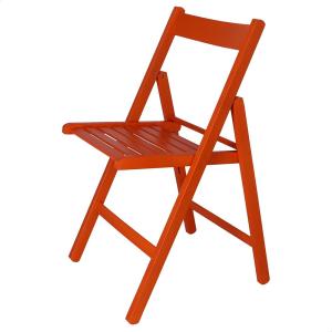 Wellhome Bas Chair In Beech Wood Finish 43x47x79 Cm Arancio…