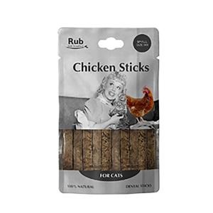 Rub Snack Di Pollo Per Gatti Stick Dental 100gr 8 Unità