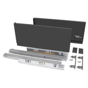Emuca Vertex 40kg 178x350 Mm Outer Drawer Trasparente