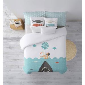 Belum Copripiumino Shark Boy Per Letto 180 260x240 Cm