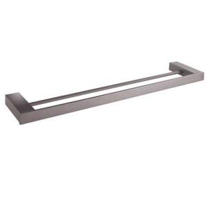 Tatay Double 61 Cm Towel Holder Argento