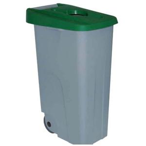 Denox 23250.553 110l Container With Wheels Argento