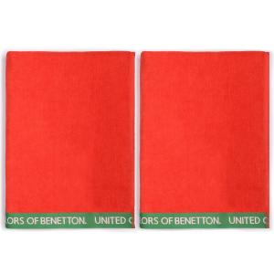 Benetton Pk3280 90x160 Cm Towel 2 Units Rosso