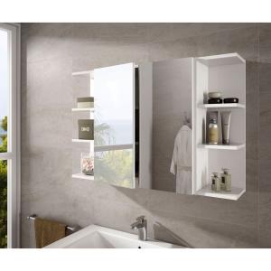 Dmora Pensile Bagno Con Due Ante Battenti A Specchio E Due…