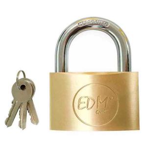 Edm Padlock 70x36.5 Mm With 3 Keys Oro