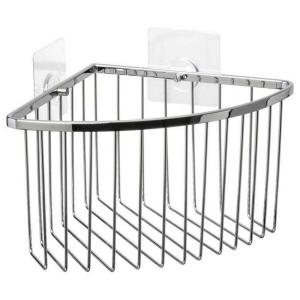 Tatay Krom 20x20x13.5 Cm Shower Corner Basket Argento