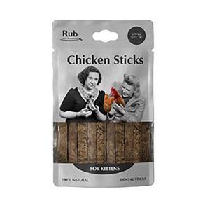 Rub Snack Di Pollo Per Gattini Stick Dental 100gr 8 Unità