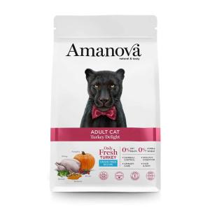 Amanova Cibo Per Gatti Con Delizia Di Tacchino Adulto 1.5kg