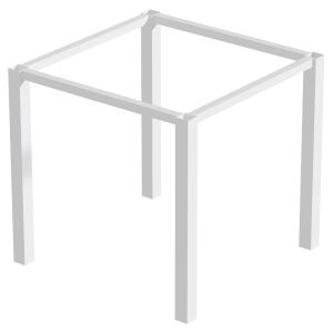 Emuca Square Legs And 50x50 Mm Table Structure Bianco