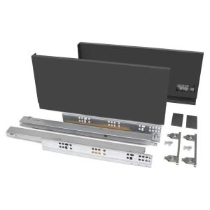 Emuca Vertex 40kg 178x450 Mm Outer Drawer Trasparente