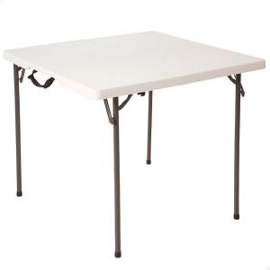 Lifetime 86x86x73.5 Cm Folding Table Bianco