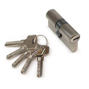 Emuca Cylinder Lock For 30x30 Mm Pear Doors Argento