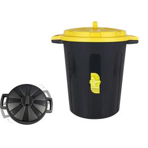 Inde Riciclo Con Coperchio Giallo 70 L