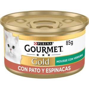 Purina Gourmet Gold Mousse Duck With Spinach 24x85g Cat Foo…