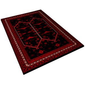 Wellhome 100x150 Cm Wh0998-4 Carpet Rosso