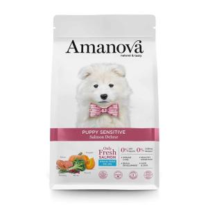 Amanova Cibo Per Cani Puppy Sensitive Salmon Deluxe 2kg