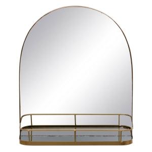 Bigbuy Home Metal 40x12x46.5 Cm Wall Mirror Oro