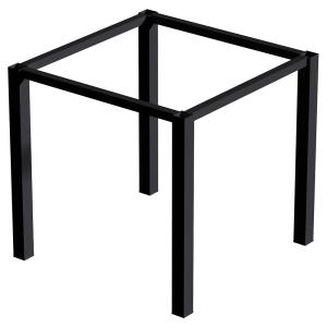 Emuca Square Legs And 50x50 Mm Table Structure Nero
