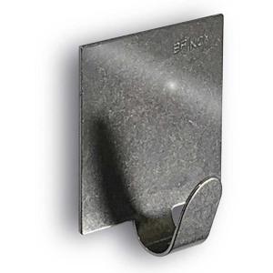 Brinox Large Square Stainless Steel Adhesive Hook Hanger Ar…