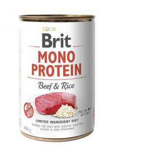 Brit Mono Protein Beef And Rice 400g Wet Dog Food Multicolor