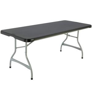 Lifetime 182x76x73.5 Cm Folding Table Nero