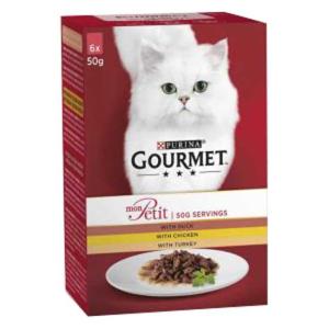 Purina Gourmet Mon Petit Poultry 6x50g Cat Food Trasparente…