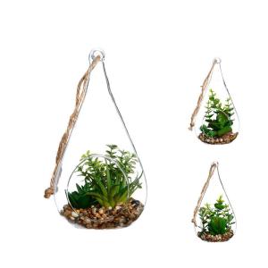 Atmosphera Vase With Decorative Plant Verde