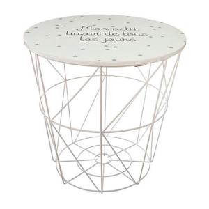 Atmosphera 83796 Storage Basket Refurbished Bianco