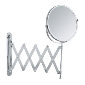 Wenko 3x 01445 Round Extendable Reversible Mirror Argento