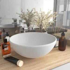 Vidaxl Lavabo Da Bagno Di Lusso Rotondo In Ceramica