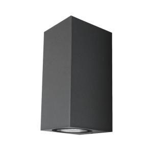 Matel Luxe Led Wall Light Ip54 Cuboid 8w Neutral Nero