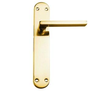 Handlock Zamak Straight Handle With Wide Plate Oro