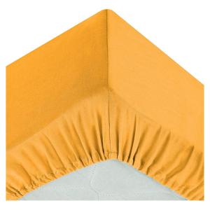 Atmosphera Fitted Sheet Giallo 140x190 cm