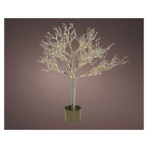 Lumineo 71508 100 Cm Led Acrylic Christmas Tree Bianco