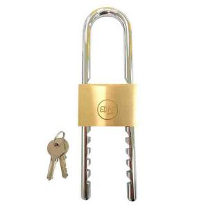 Edm Padlock Adjustable Arch 60-160 Mm With 2 Keys Oro