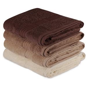 Wellhome Set Di Asciugamani 70x140cm 4 Pezzi
