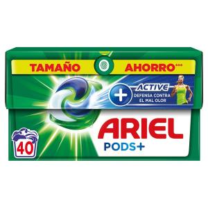 Ariel Pods 3 In 1 Active 40 Washing Detergent Argento