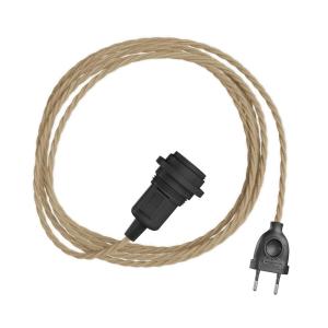 Creative Cables Lampada Da Tavolo Snake Twisted Con Cavo Ri…