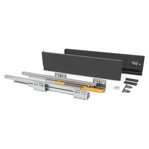 Emuca Concept 30kg 138x450 Mm Outer Drawer Argento