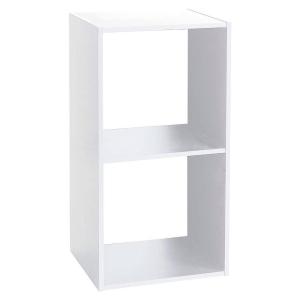 Five 2 Shelf Bookcase Bianco