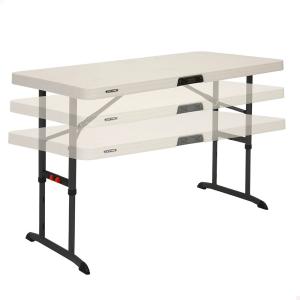 Lifetime 122x61x61 Cm Folding Table Refurbished Bianco