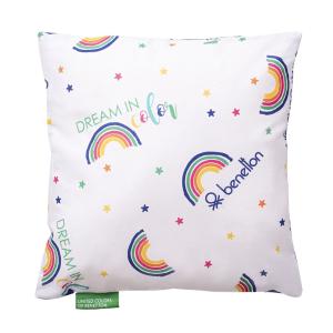Benetton Rainbow Cushion Bianco