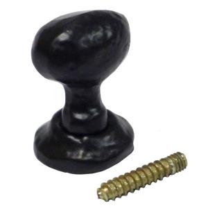 Edm Oval Knob 22 Mm Nero